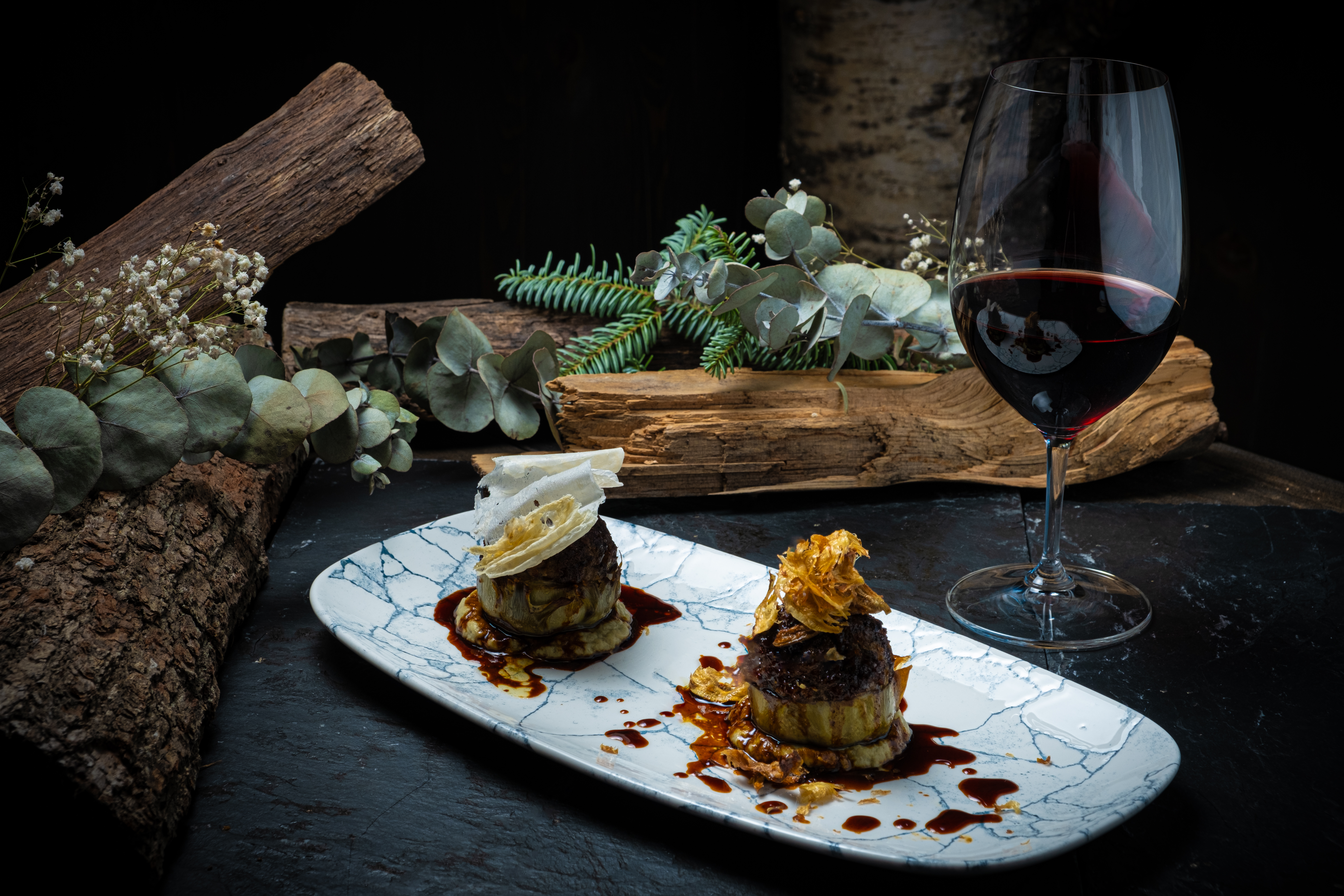 Tasting menu Les Pardines 1819 with beverages included